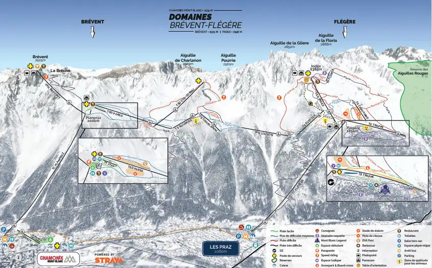 Brévent-Flégère map preview