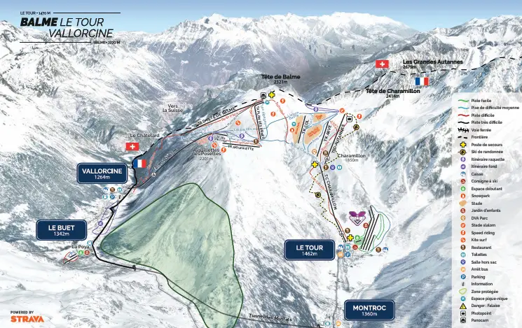 Le Tour/Balme map preview